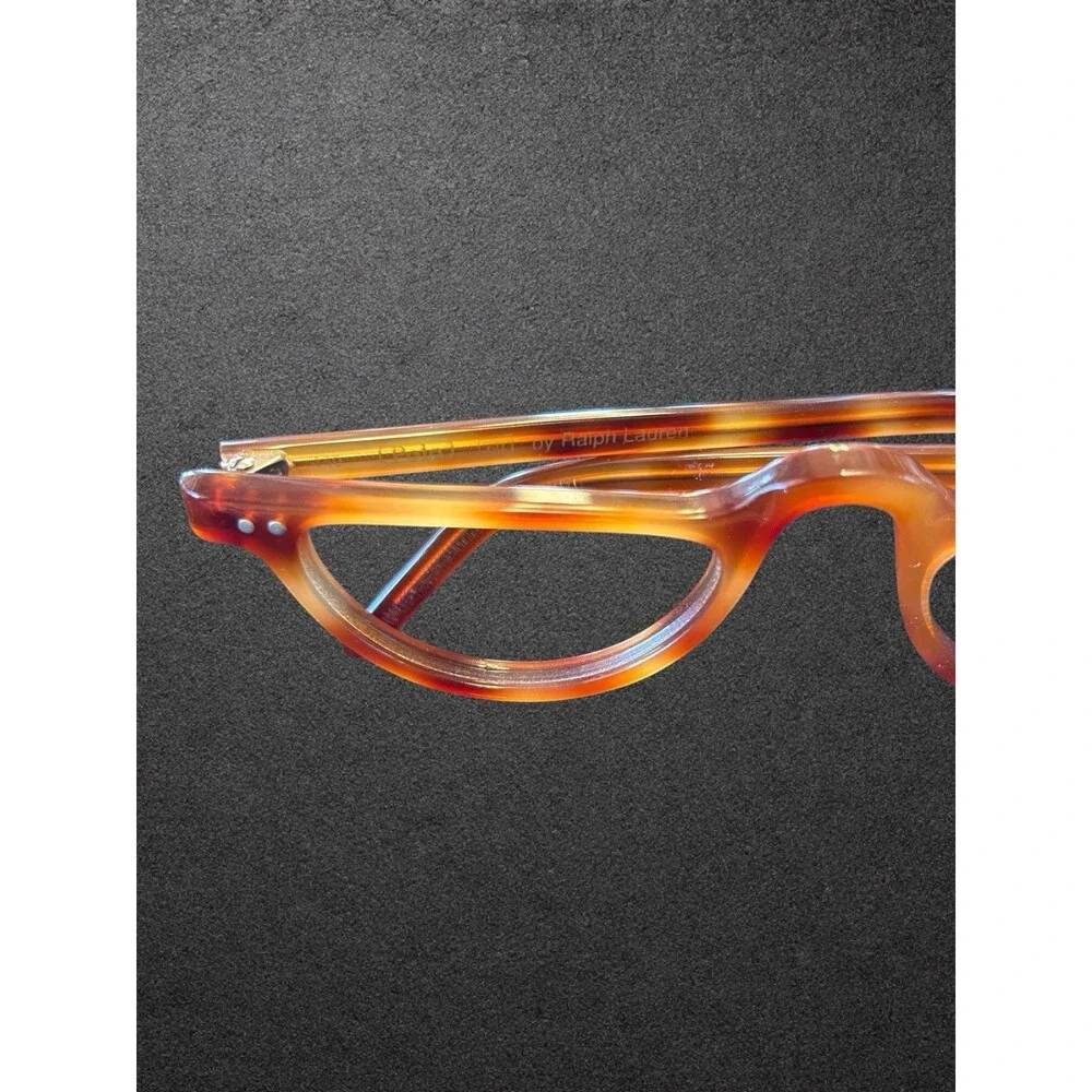 Vintage Polo Ralph Lauren Half Moon Tortoise Glasses Frame Italy No Lens
